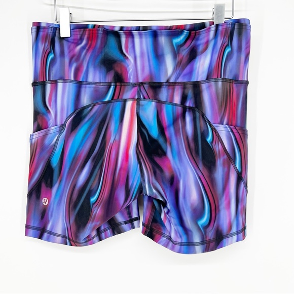 Lululemon Fast and Free 6” Bike Shorts 10 CBMI Multi - Picture 1 of 6